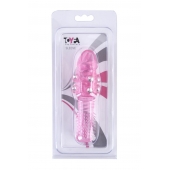 Стимулирующая розовая насадка с шишечками и шипами - 13,5 см. - Toyfa Basic - в Петропавловске-Камчатском купить с доставкой