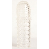 Прозрачная закрытая гелевая насадка - 13,5 см. - Toyfa Basic - в Петропавловске-Камчатском купить с доставкой