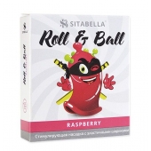 Стимулирующий презерватив-насадка Roll   Ball Raspberry - Sitabella - купить с доставкой в Петропавловске-Камчатском