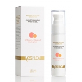 Универсальный массажный гель-смазка Allover Delicious Massage Gel с ароматом персика и аброкоса - 50 мл. - YESforLOV - купить с доставкой в Петропавловске-Камчатском