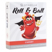 Стимулирующий презерватив-насадка Roll   Ball Cherry - Sitabella - купить с доставкой в Петропавловске-Камчатском