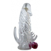 Закрытая прозрачная вибронасадка на пенис Crystal Sleeve Vibe - Erowoman-Eroman - в Петропавловске-Камчатском купить с доставкой