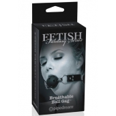 Черный кляп с дырочками Breathable Ball Gag - Pipedream - купить с доставкой в Петропавловске-Камчатском