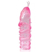 Закрытая рельефная насадка Crystal sleeve snakes в виде змеи с усиками - 14 см. - Erowoman-Eroman - в Петропавловске-Камчатском купить с доставкой