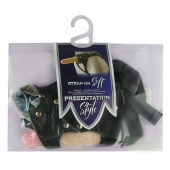 Черный пояс-трусики с двумя насадками Soft-Dolli - 16,5 и 10,5 см. - LOVETOY (А-Полимер) - купить с доставкой в Петропавловске-Камчатском
