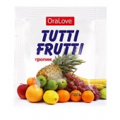 Пробник гель-смазки Tutti-frutti со вкусом тропических фруктов - 4 гр. - Биоритм - купить с доставкой в Петропавловске-Камчатском