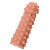 Телесная реалистичная насадка KOKOS Extreme Sleeve 02 с дополнительной стимуляцией - 12,7 см. - KOKOS - в Петропавловске-Камчатском купить с доставкой