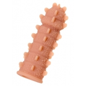 Телесная реалистичная насадка KOKOS Extreme Sleeve 04 с дополнительной стимуляцией - 12,7 см. - KOKOS - в Петропавловске-Камчатском купить с доставкой