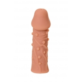 Телесная реалистичная насадка KOKOS Extreme Sleeve 06 с дополнительной стимуляцией - 12,7 см. - KOKOS - в Петропавловске-Камчатском купить с доставкой
