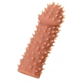 Телесная реалистичная насадка KOKOS Extreme Sleeve 07 с дополнительной стимуляцией - 12,7 см. - KOKOS - в Петропавловске-Камчатском купить с доставкой