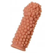 Телесная реалистичная насадка KOKOS Extreme Sleeve 08 с дополнительной стимуляцией - 12,7 см. - KOKOS - в Петропавловске-Камчатском купить с доставкой