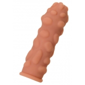 Телесная реалистичная насадка KOKOS Extreme Sleeve 11 с дополнительной стимуляцией - 12,7 см. - KOKOS - в Петропавловске-Камчатском купить с доставкой