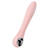 Розовый силиконовый вибратор с электростимуляцией GALVANI VIBE - 21 см. - ToyFa - купить с доставкой в Петропавловске-Камчатском