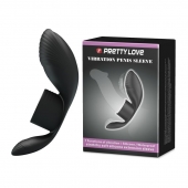 Черное кольцо на пенис с вибрацией Vibration Penis Sleeve - Baile - в Петропавловске-Камчатском купить с доставкой
