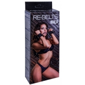 Черные кожаные наручники Naila - Rebelts - купить с доставкой в Петропавловске-Камчатском