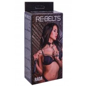 Черный поводок и чокер с кольцом Rada - Rebelts - купить с доставкой в Петропавловске-Камчатском