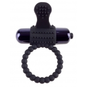 Черное эрекционное виброкольцо Vibrating Silicone Super Ring - Pipedream - в Петропавловске-Камчатском купить с доставкой