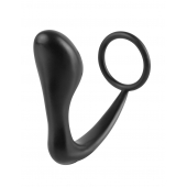 Эрекционное кольцо с анальной пробкой Ass-Gasm Cockring Plug - Pipedream - в Петропавловске-Камчатском купить с доставкой