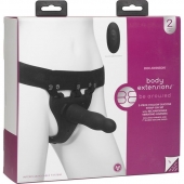 Черный полый вибрострапон Body Extensions BE Aroused - 17,78 см. - Doc Johnson - купить с доставкой в Петропавловске-Камчатском