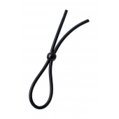 Черное лассо на пенис с одной бусиной - A-toys - в Петропавловске-Камчатском купить с доставкой