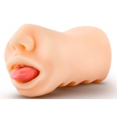 Телесный мастурбатор-ротик с язычком Oral Anne - Blush Novelties - в Петропавловске-Камчатском купить с доставкой