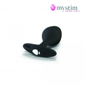 Черная пробка Mystim Rocking Vibe S с возможностью подключения к электростимулятору - 9,7 см. - MyStim - купить с доставкой в Петропавловске-Камчатском