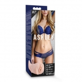 Телесный мастурбатор-вагина с вибропулей Ashley - Blush Novelties - в Петропавловске-Камчатском купить с доставкой