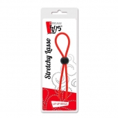 Красное эрекционное лассо с одной бусиной-утяжкой STRETCHY THIN LASSO - Dream Toys - в Петропавловске-Камчатском купить с доставкой
