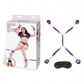 Фиолетовый набор фиксаций на кровати Classic Bedspreader - Lux Fetish - купить с доставкой в Петропавловске-Камчатском