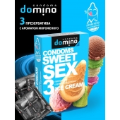 Презервативы для орального секса DOMINO Sweet Sex с ароматом мороженого - 3 шт. - Domino - купить с доставкой в Петропавловске-Камчатском