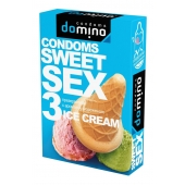 Презервативы для орального секса DOMINO Sweet Sex с ароматом мороженого - 3 шт. - Domino - купить с доставкой в Петропавловске-Камчатском