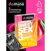 Презервативы для орального секса DOMINO Sweet Sex с ароматом манго - 3 шт. - Domino - купить с доставкой в Петропавловске-Камчатском