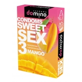 Презервативы для орального секса DOMINO Sweet Sex с ароматом манго - 3 шт. - Domino - купить с доставкой в Петропавловске-Камчатском