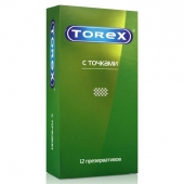 Текстурированные презервативы Torex  С точками  - 12 шт. - Torex - купить с доставкой в Петропавловске-Камчатском
