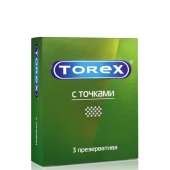 Текстурированные презервативы Torex  С точками  - 3 шт. - Torex - купить с доставкой в Петропавловске-Камчатском
