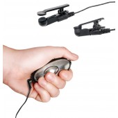 Черные электрические зажимы для сосков Shock Therapy Nipple Clamps - Pipedream - купить с доставкой в Петропавловске-Камчатском