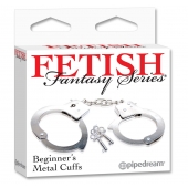 Металлические наручники Beginner s Metal Cuffs - Pipedream - купить с доставкой в Петропавловске-Камчатском