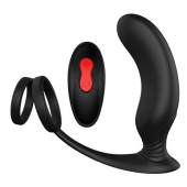 Черный массажер простаты REMOTE P-PLEASER - Dream Toys - в Петропавловске-Камчатском купить с доставкой