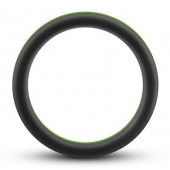 Черно-зеленое эрекционное кольцо Silicone Go Pro Cock Ring - Blush Novelties - в Петропавловске-Камчатском купить с доставкой