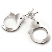 Металлические наручники Metal Handcuffs - Fifty Shades of Grey - купить с доставкой в Петропавловске-Камчатском