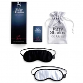Набор из двух масок на глаза Soft Blindfold Twin Pack - Fifty Shades of Grey - купить с доставкой в Петропавловске-Камчатском