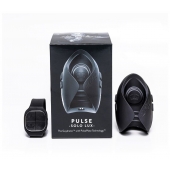 Темно-серый инновационный мужской осциллятор PULSE SOLO LUX с пультом ДУ - Hot Octopuss - в Петропавловске-Камчатском купить с доставкой