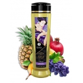 Массажное масло Libido Exotic Fruits с ароматом экзотических фруктов - 240 мл. - Shunga - купить с доставкой в Петропавловске-Камчатском
