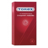 Презервативы Torex  Сладкая любовь  с ароматом клубники - 12 шт. - Torex - купить с доставкой в Петропавловске-Камчатском