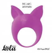 Фиолетовое эрекционное кольцо Kitten Kyle - Lola Games - в Петропавловске-Камчатском купить с доставкой