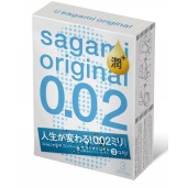 Ультратонкие презервативы Sagami Original 0.02 Extra Lub с увеличенным количеством смазки - 3 шт. - Sagami - купить с доставкой в Петропавловске-Камчатском