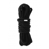 Черная веревка для шибари DELUXE BONDAGE ROPE - 5 м. - Dream Toys - купить с доставкой в Петропавловске-Камчатском