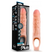 Телесный реалистичный фаллоудлинитель 9 Inch Silicone Cock Sheath Penis Extender - 22,86 см. - Blush Novelties - в Петропавловске-Камчатском купить с доставкой