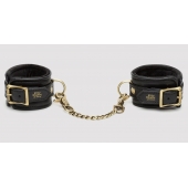 Черные наручники Bound to You Faux Leather Wrist Cuffs - Fifty Shades of Grey - купить с доставкой в Петропавловске-Камчатском