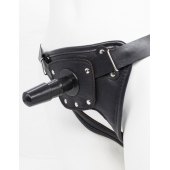 Черный пояс для насадок CLASS STRAP Restyling - LOVETOY (А-Полимер) - купить с доставкой в Петропавловске-Камчатском